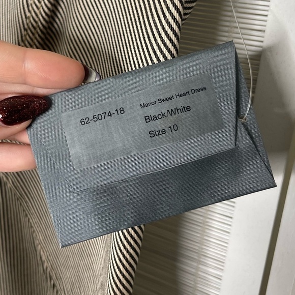 Zac Posen Manor Sweetheart Stripe Dress Size 10 NWT - Picture 11 of 11